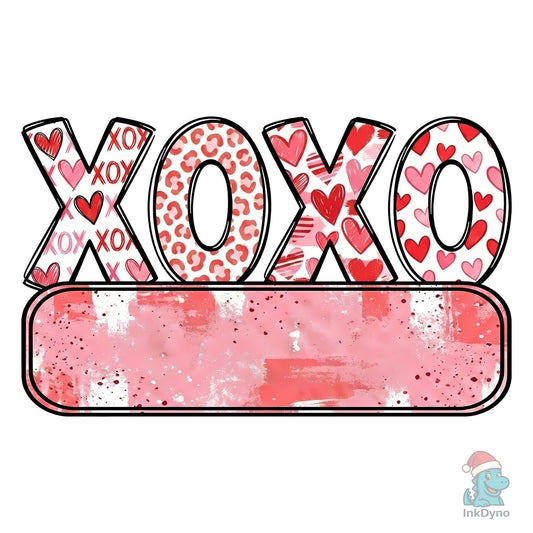 Personalized XOXO Valentine Sublimation - DTF Transfer
