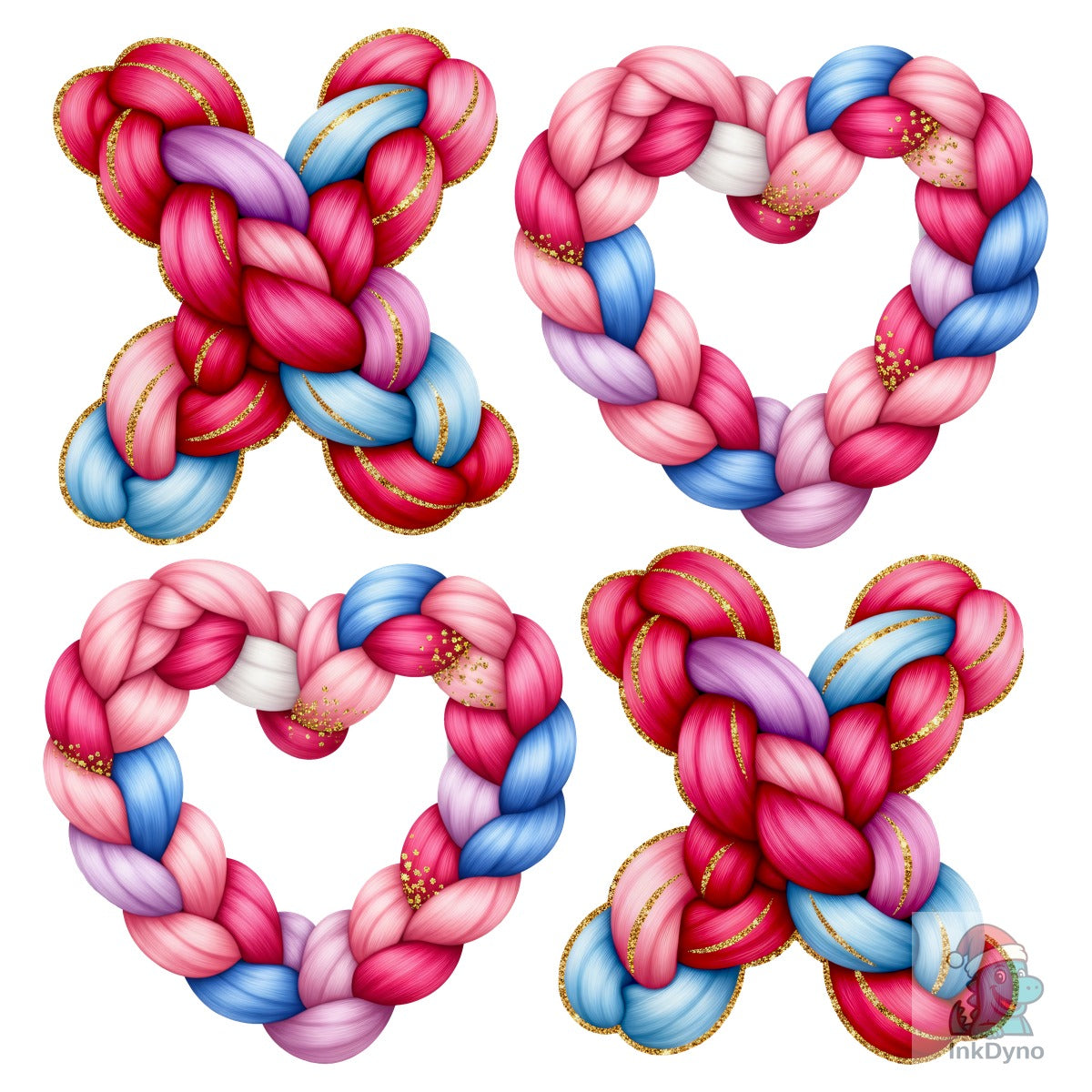 Colorful XOXO Knit Yarn Valentine