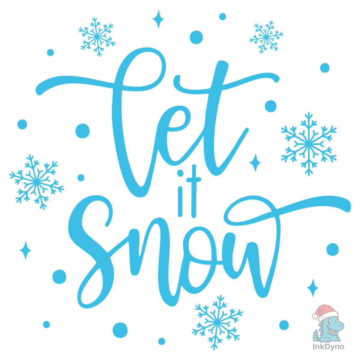 Let It Snow Text Winter Quote