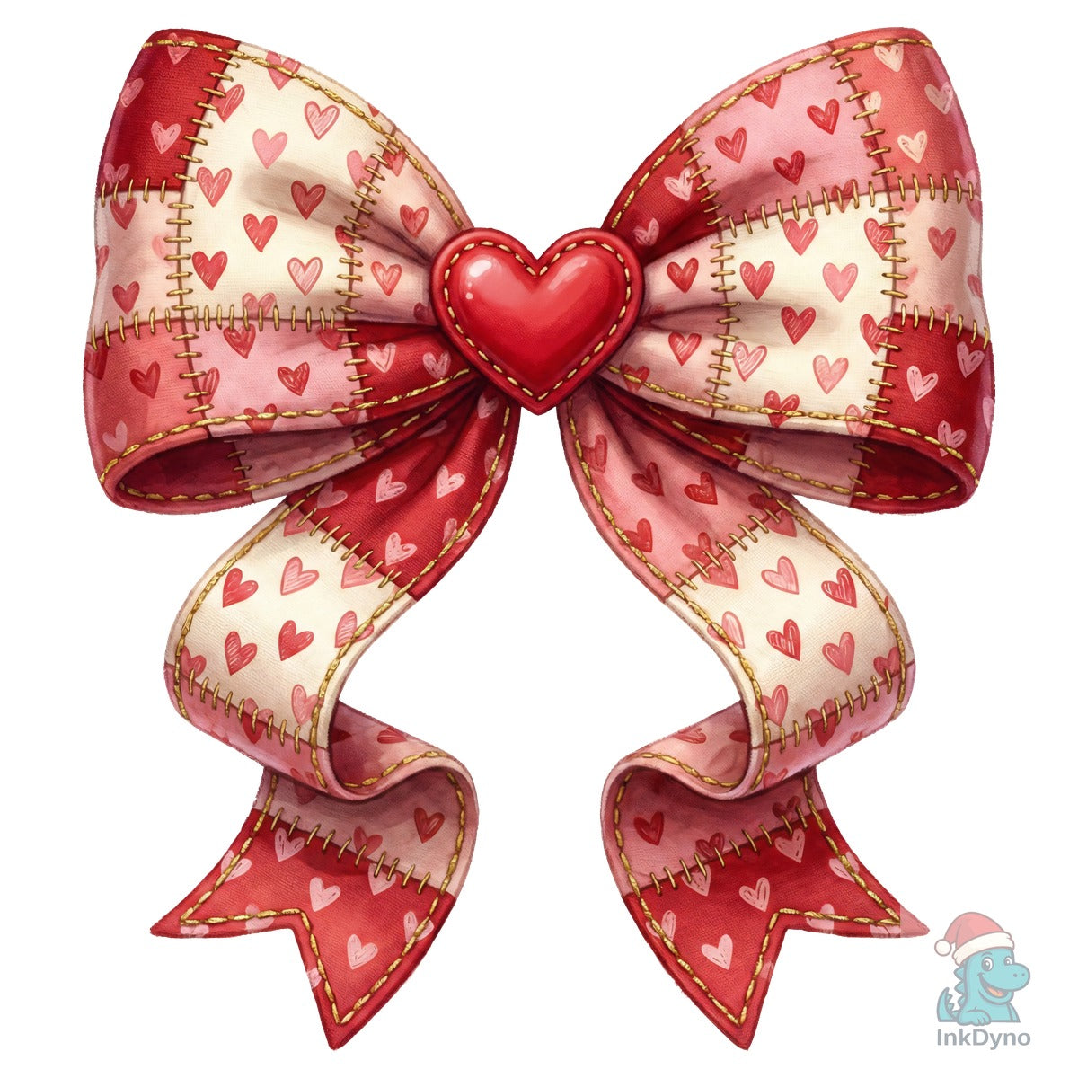 Valentine Patchwork Coquette Bow