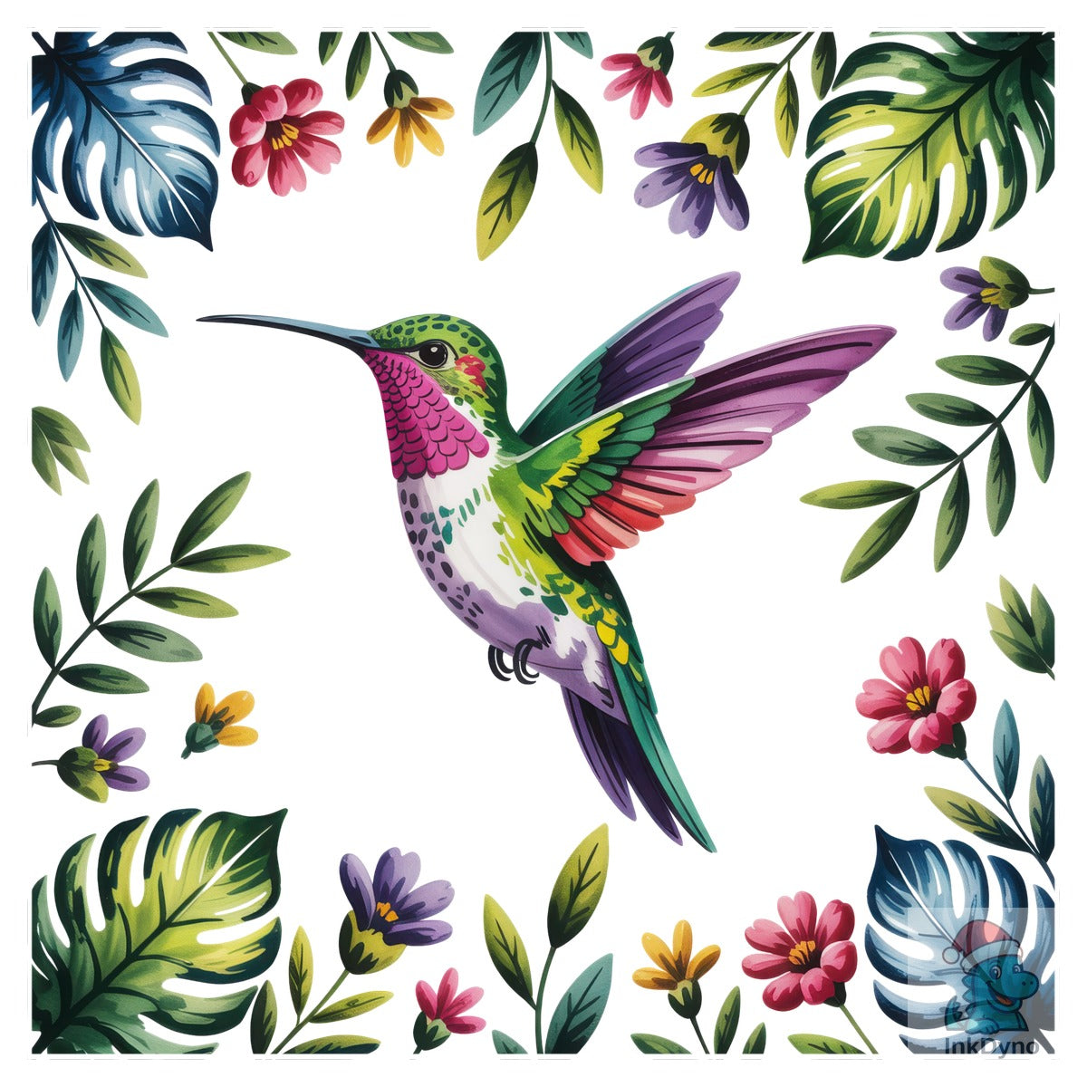 Hummingbird Tropical Flowers