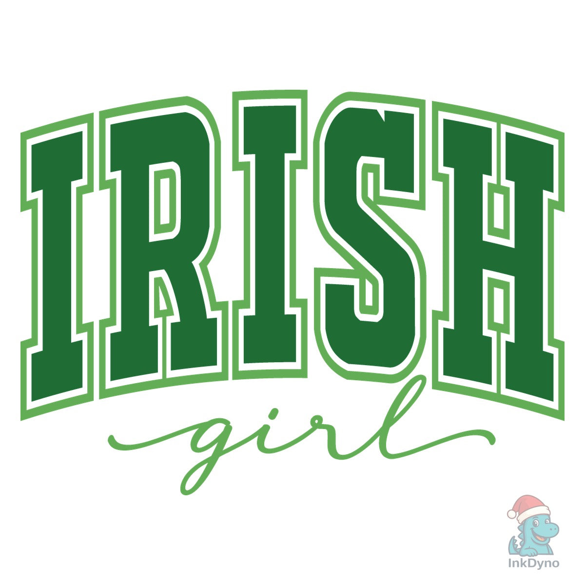 Retro Varsity Irish Girl Irish