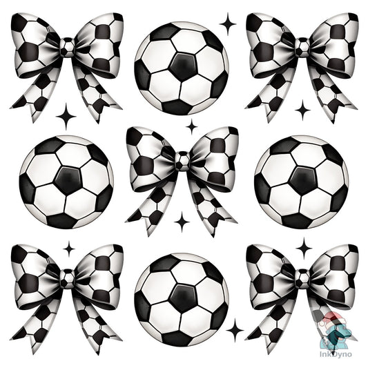 Soccer Bows Shirt Design - DTF Transfer