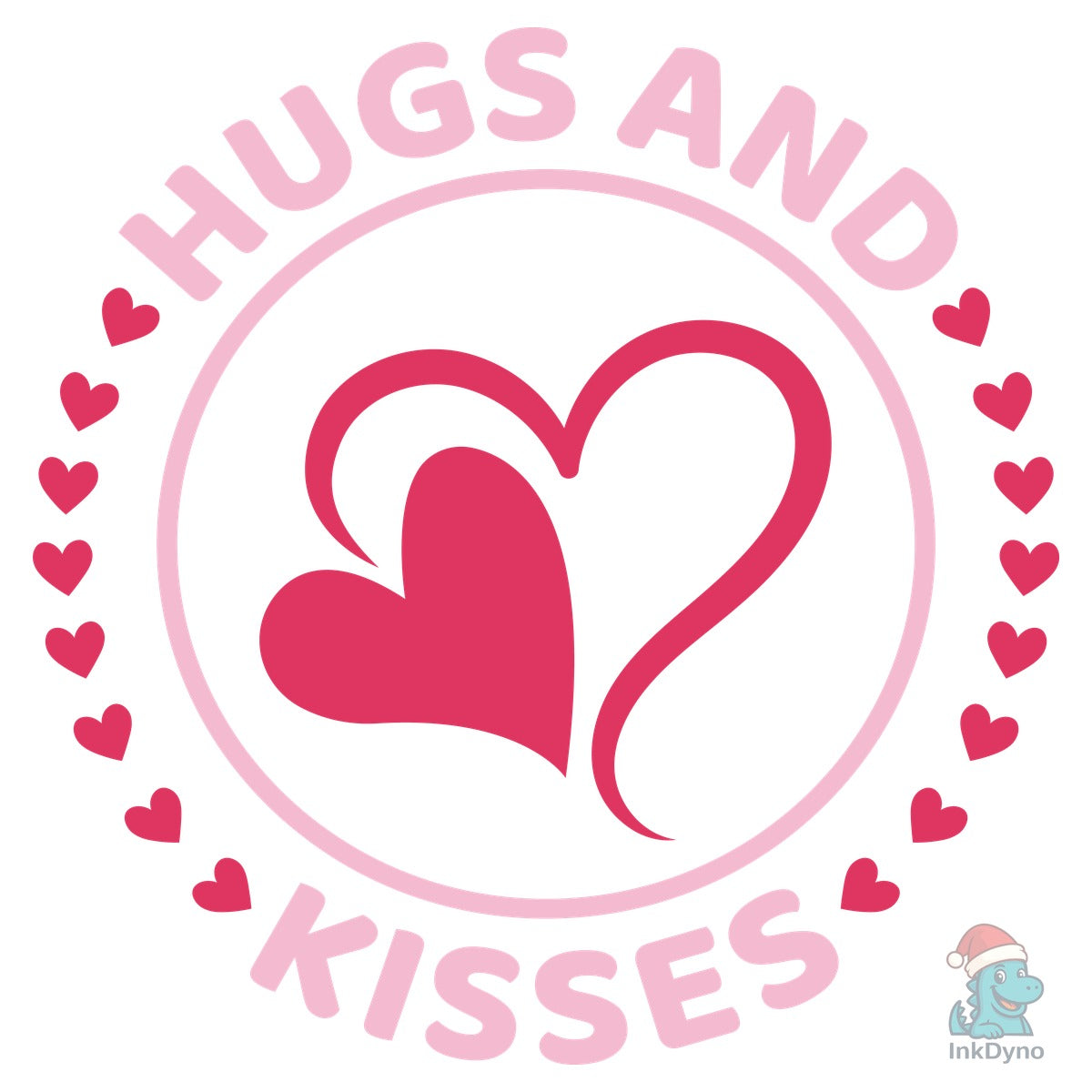 Hugs and Kisses Quote T-shirt Design