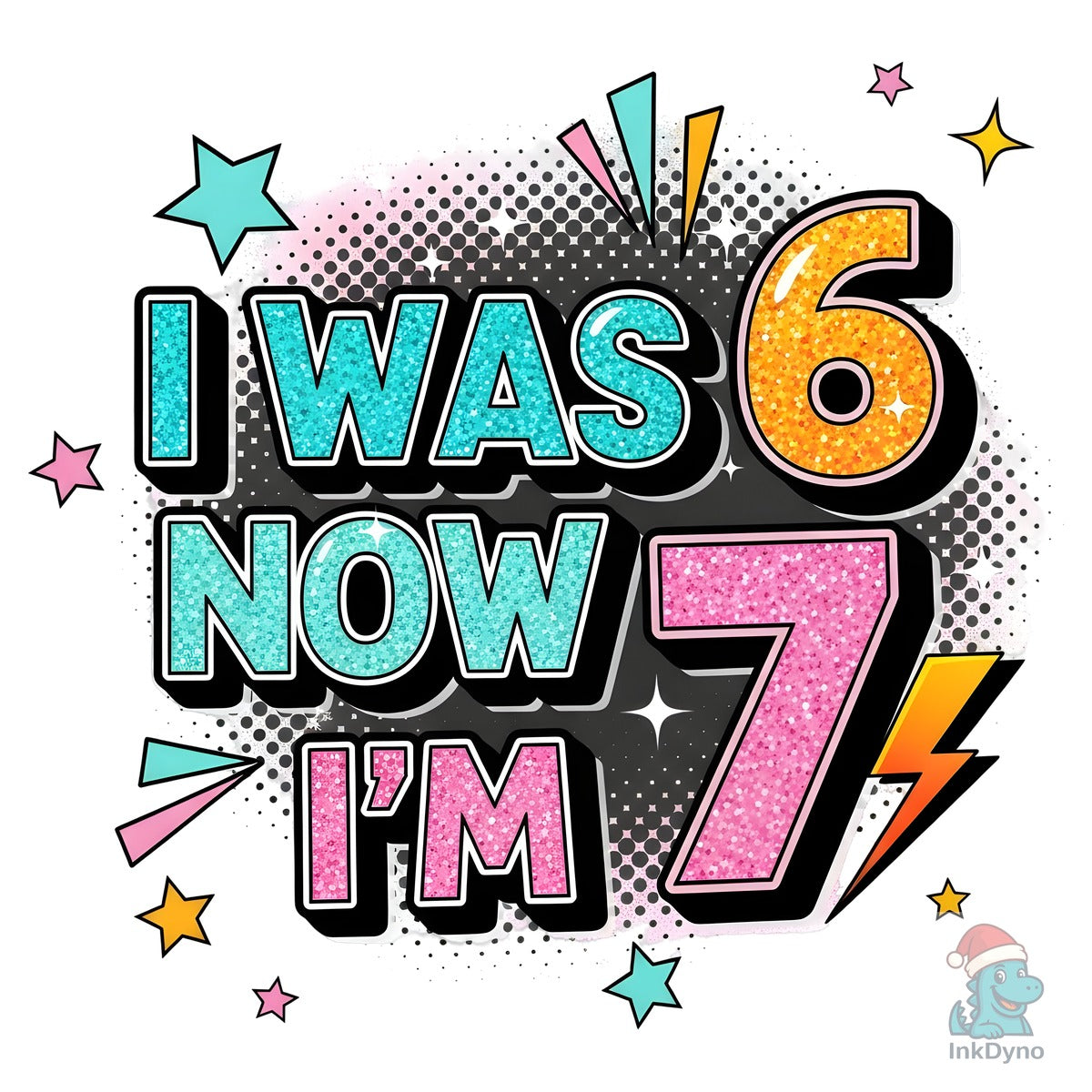 Kids Birthday I Am 7 Years Old
