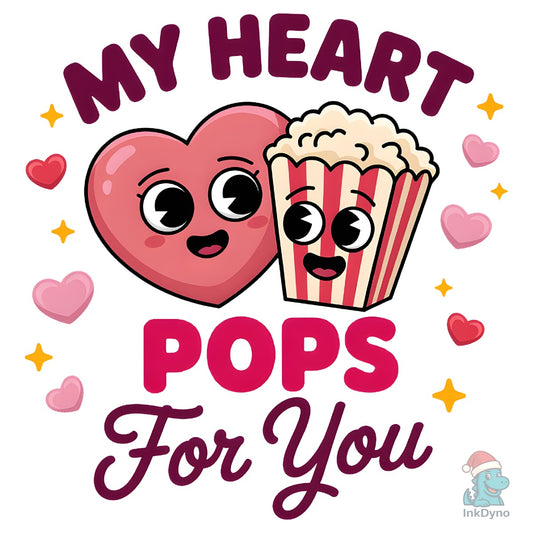Retro My Heart Pops for You - DTF Transfer