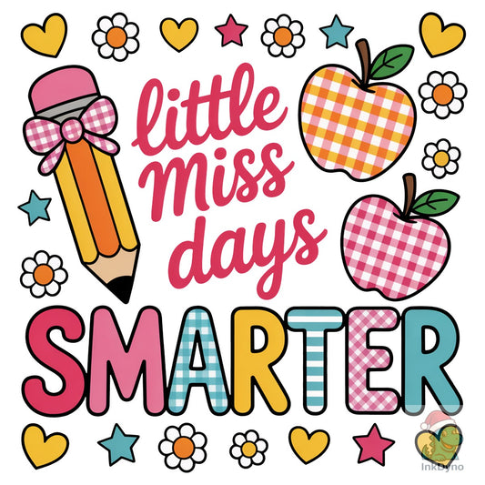 100 Days of School Little Miss 100 - DTF Transfer