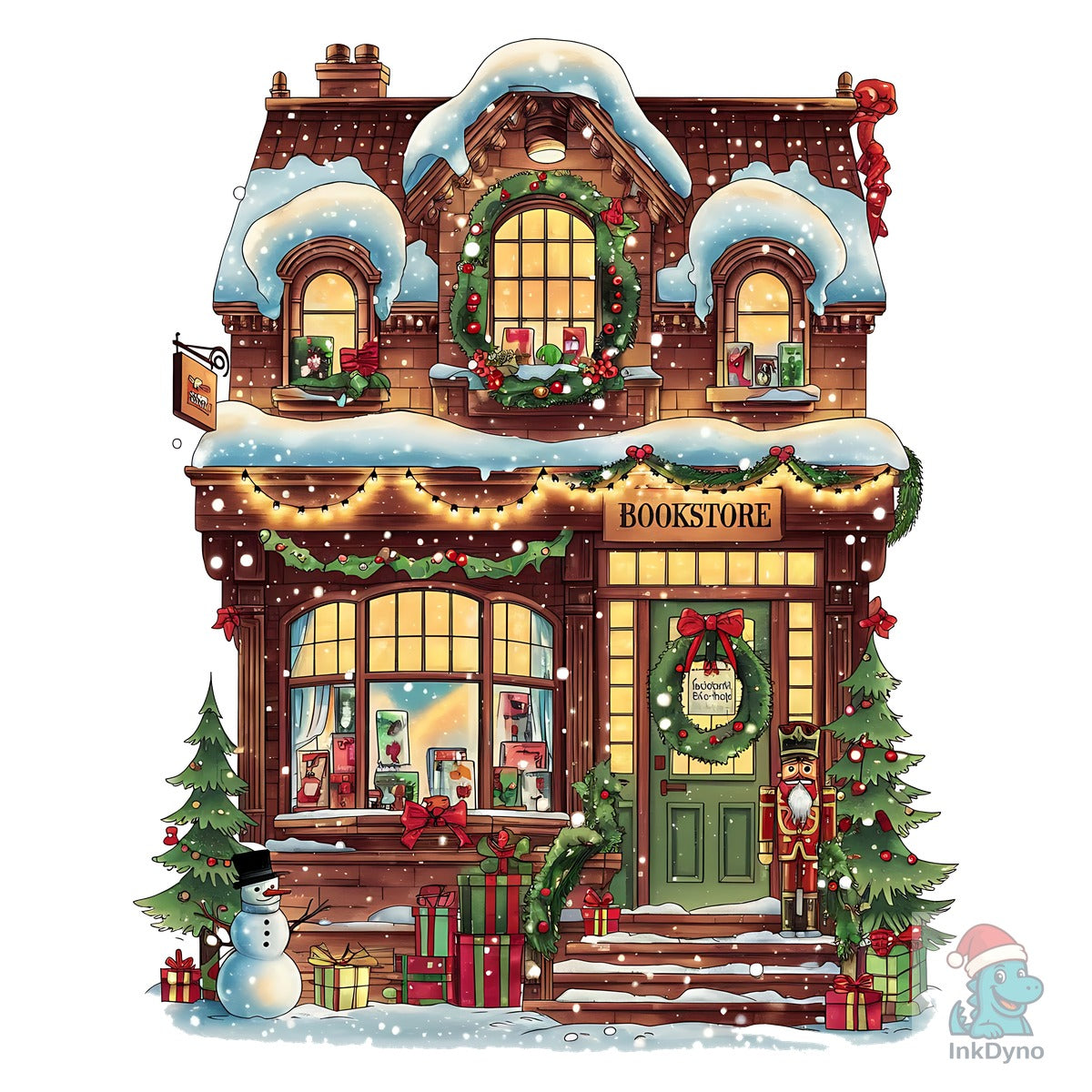 Cozy Christmas Bookstore