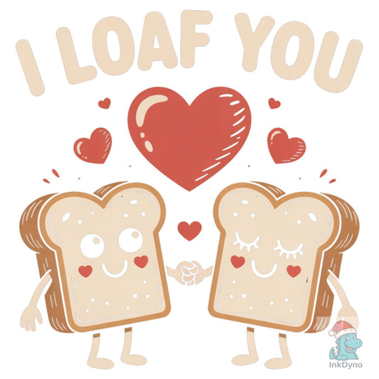 Cute I Loaf You Bread - DTF Transfer