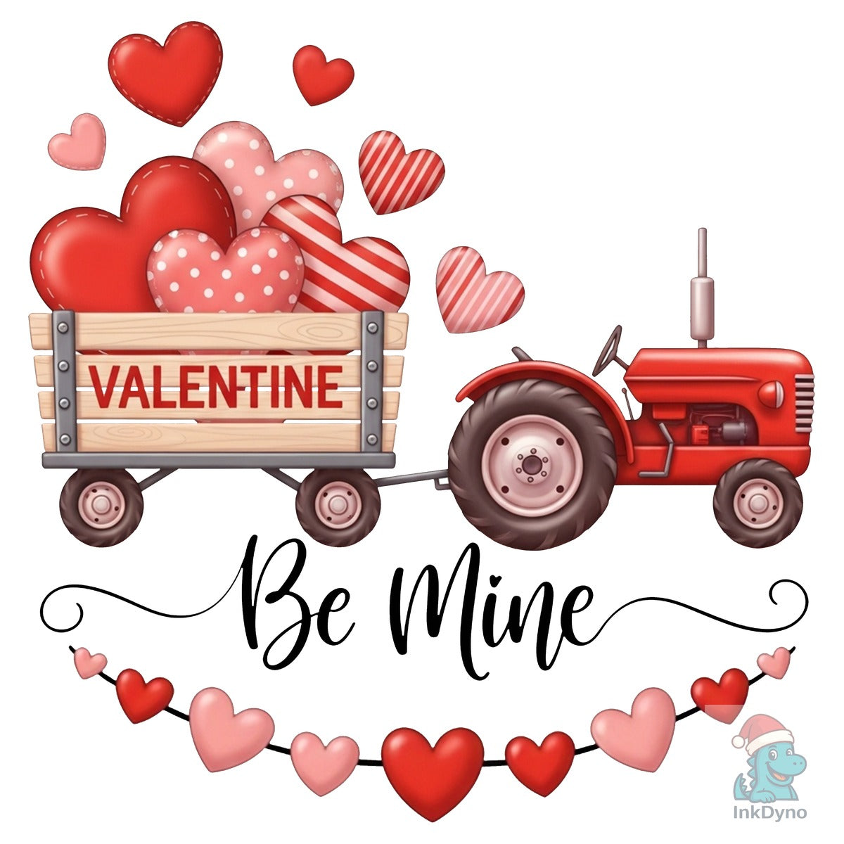 Be Mine Farm Truck with Heart Wagon