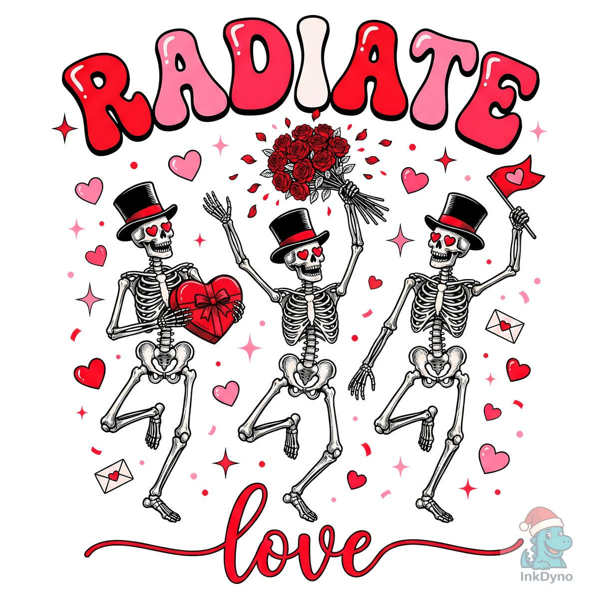 Valentine Dancing Skeletons