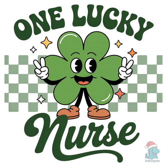 Cute Clover Nurse St. Patrick's Day - DTF Transfer