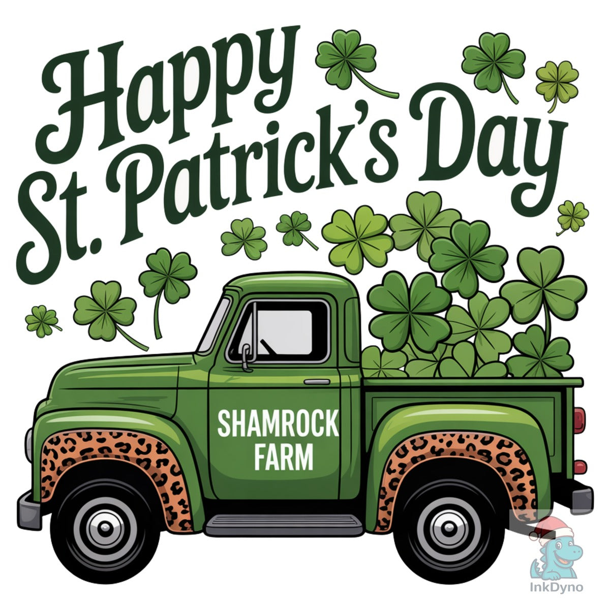 St. Patrick's Day Truck Sublimation