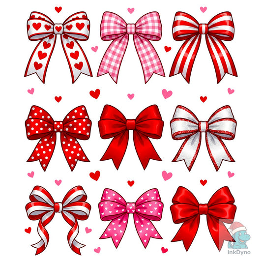 Valentine Coquette Bow Sublimation - DTF Transfer