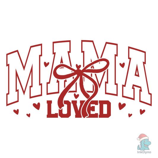 Mama Checkered Bow Valentine - DTF Transfer
