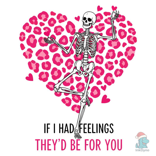 Funny Skeleton Valentine Day - DTF Transfer