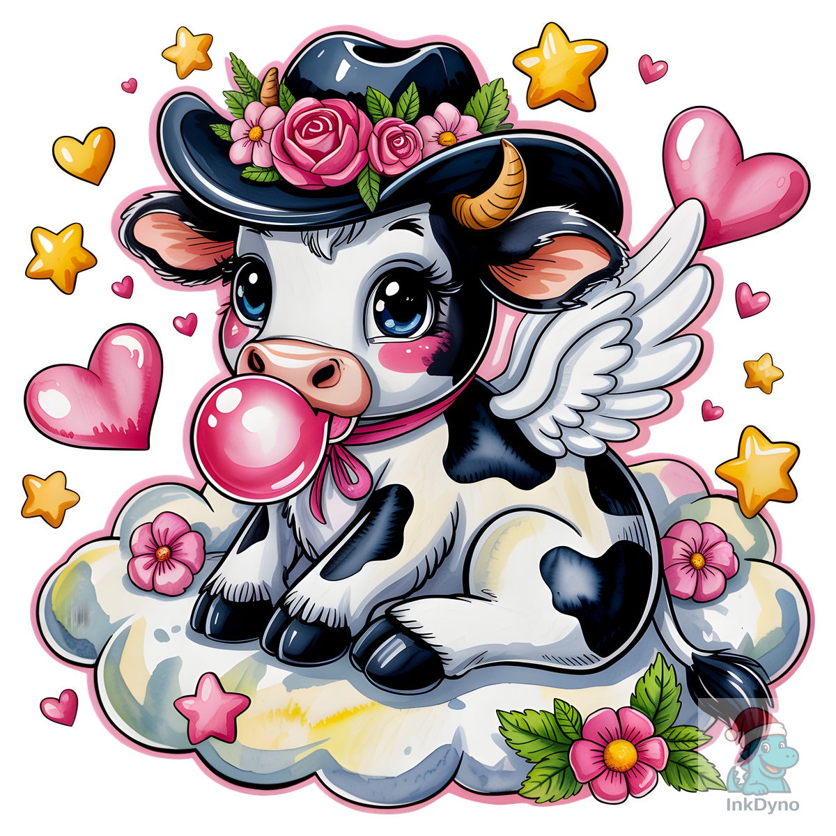 Holstein Cow Valentine's Day