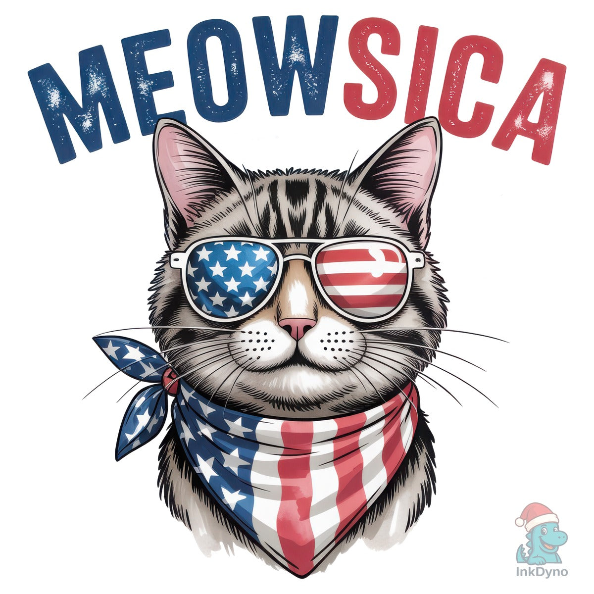 Meowsica America Patriotic Cat