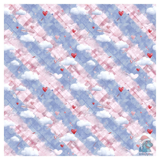 Valentine's Day Pattern Paper - DTF Transfer