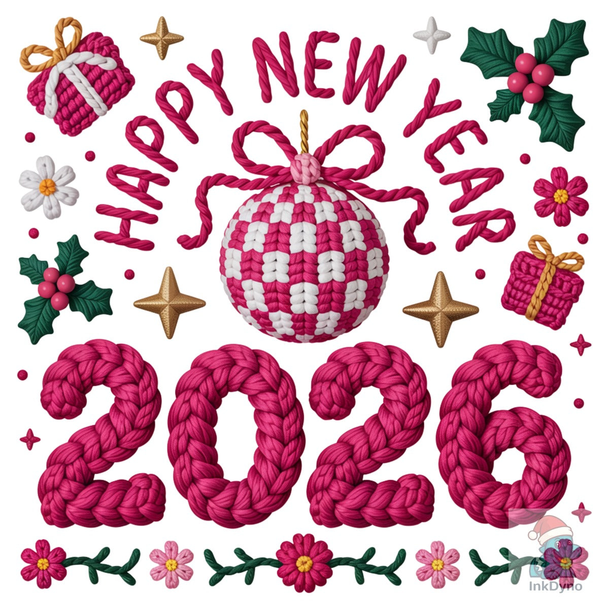 Braided Rope Happy New Year 2026