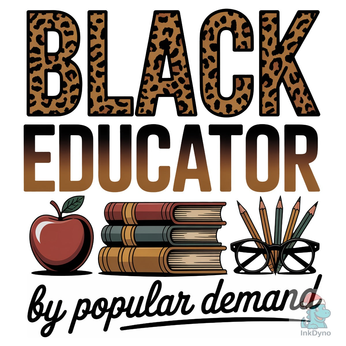 Black Educator Leopard Design
