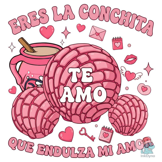 Concha Mexicana Love Valentine - DTF Transfer