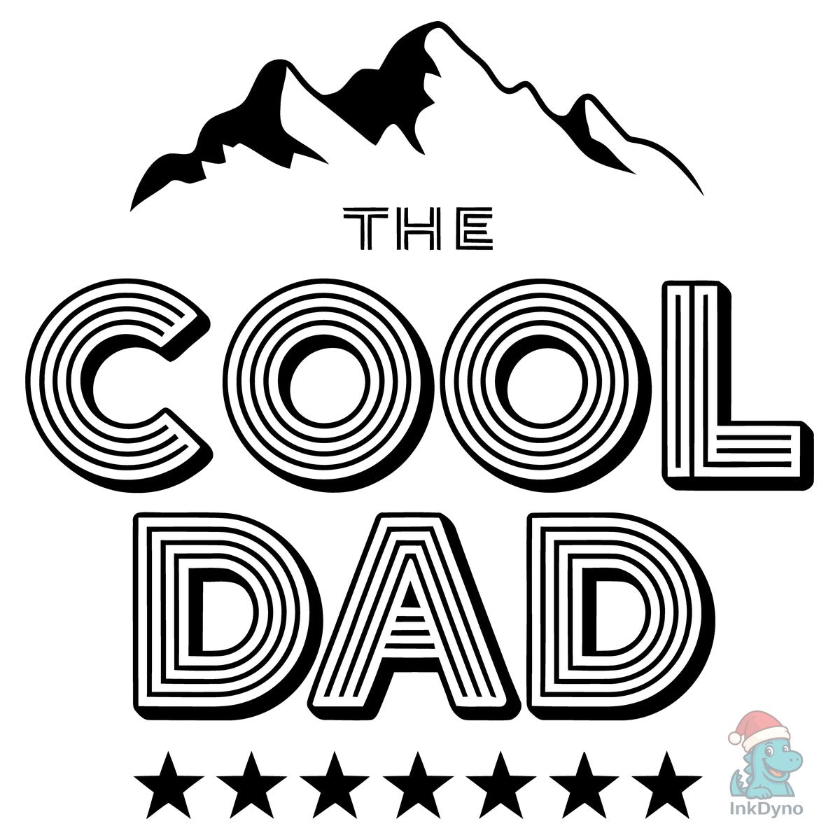 Cool Retro Mountain Dad Design