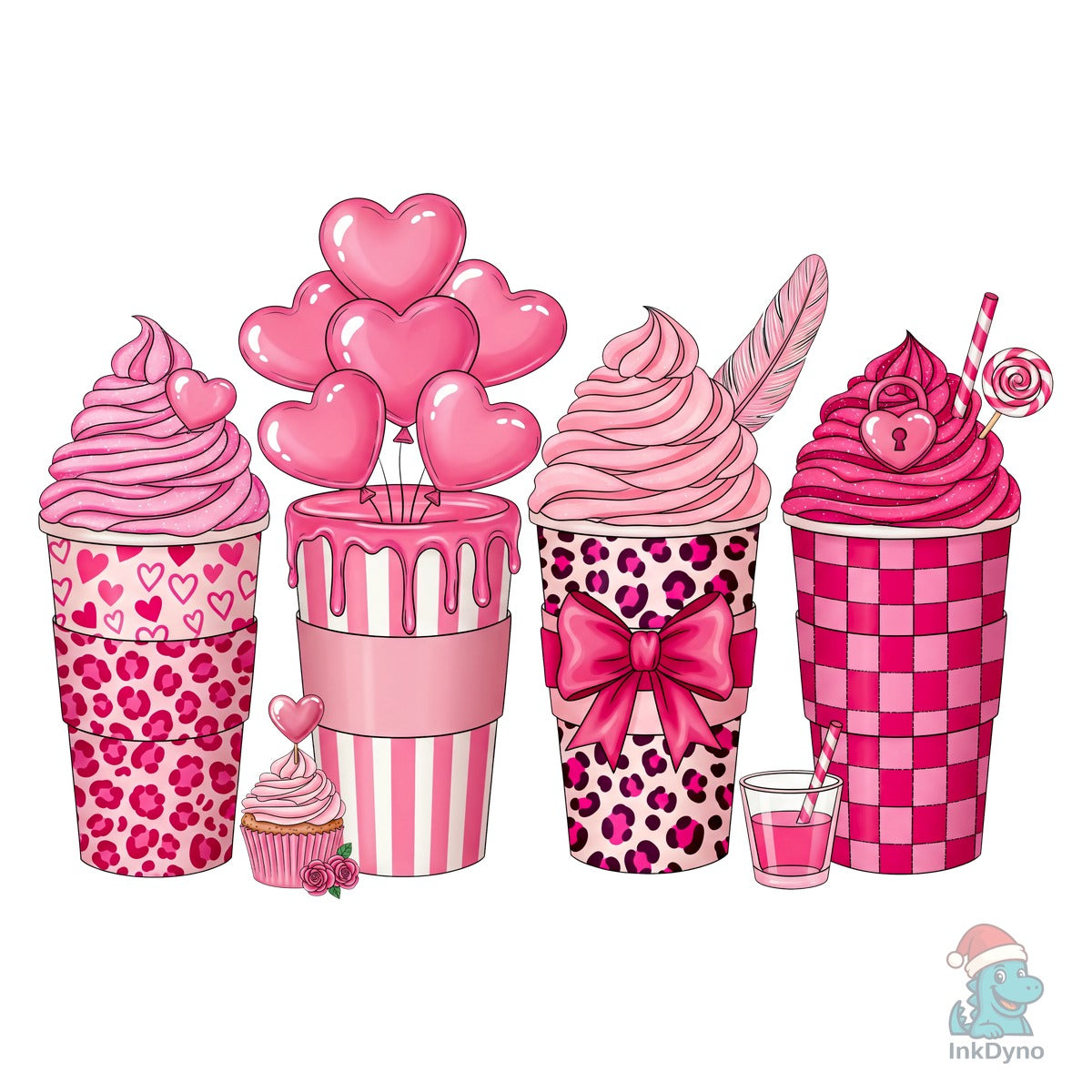 Cute Pink Valentine Drinks