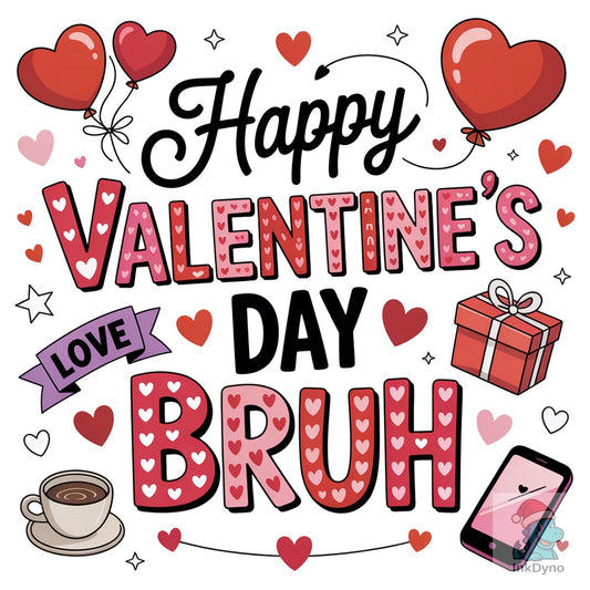 Happy Valentine's Day Bruh Valentine - DTF Transfer