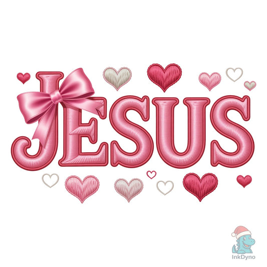 Preppy Valentine Jesus - DTF Transfer