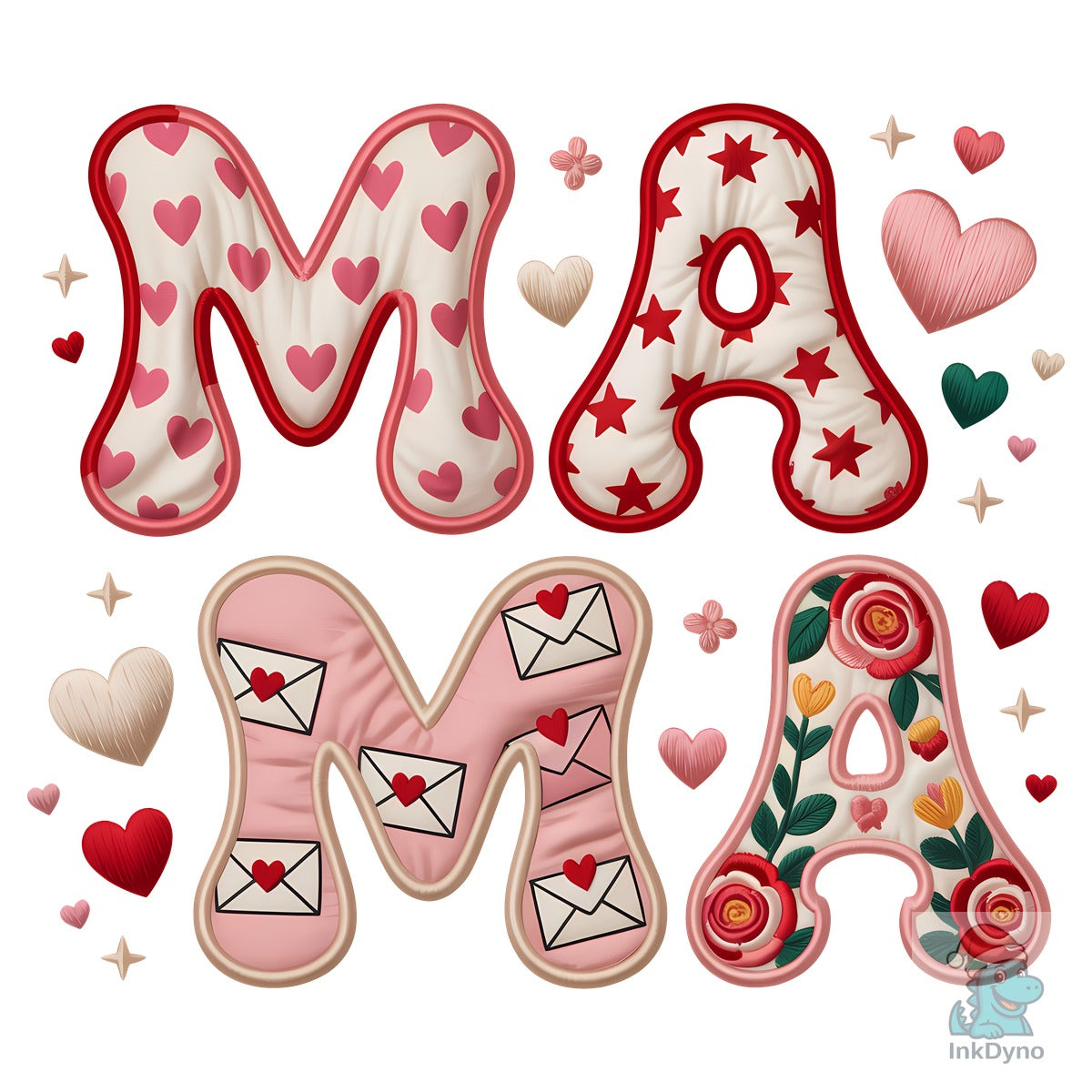 Valentines Day Yarn MAMA Love Shirt