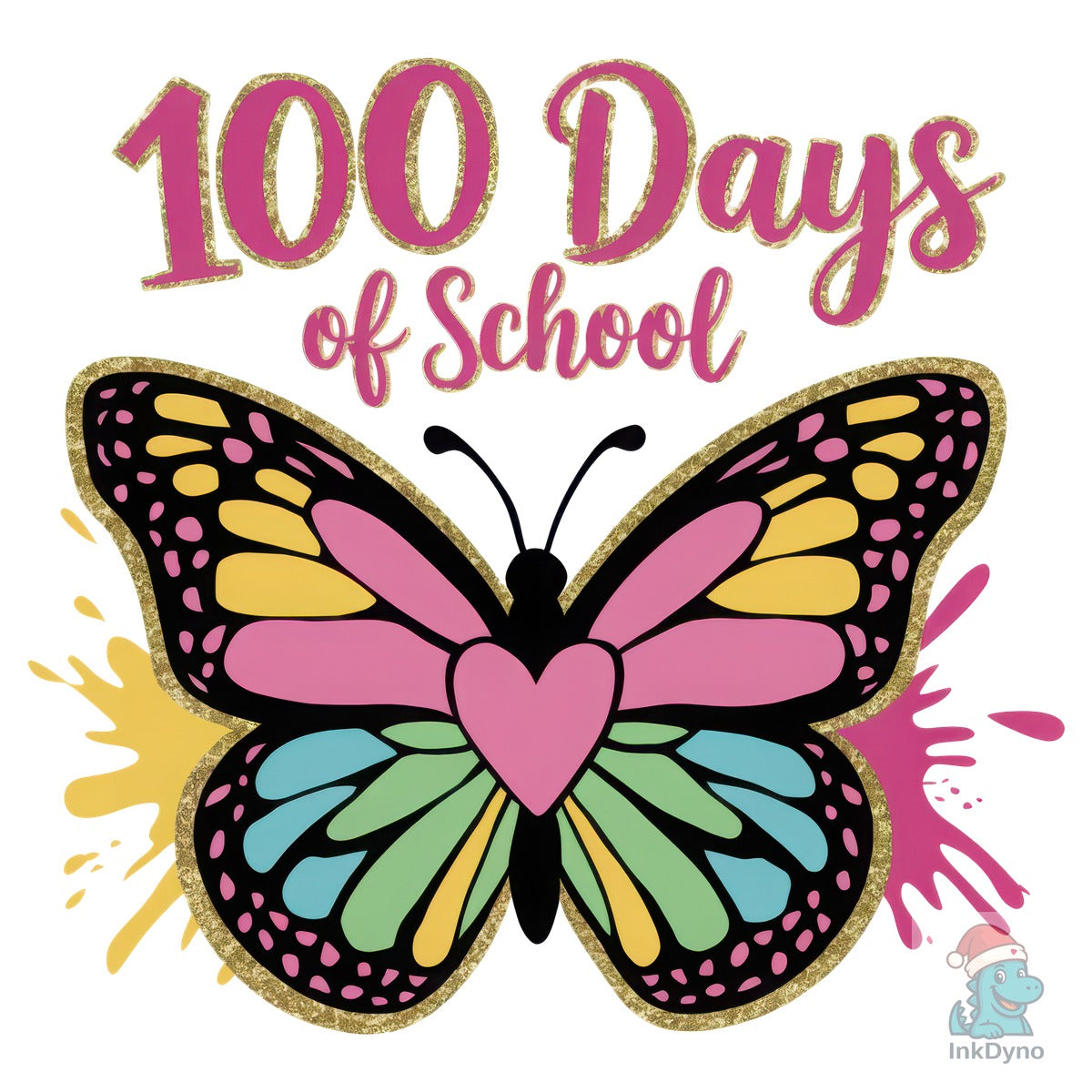 100 Days of School Butterfly