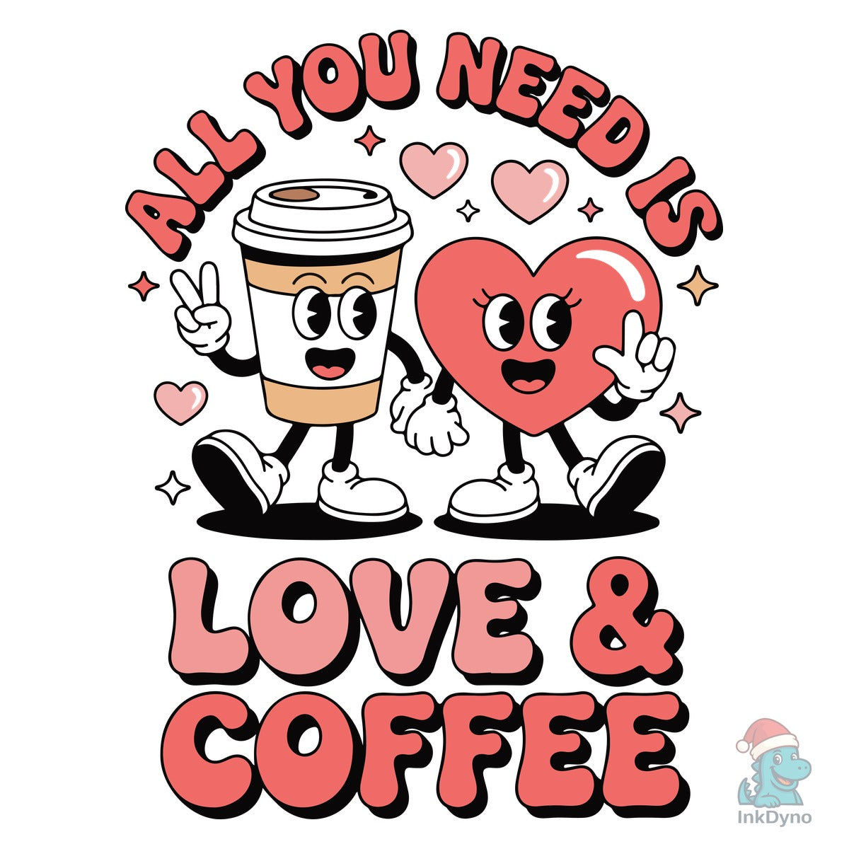 Cute Coffee Cup & Heart