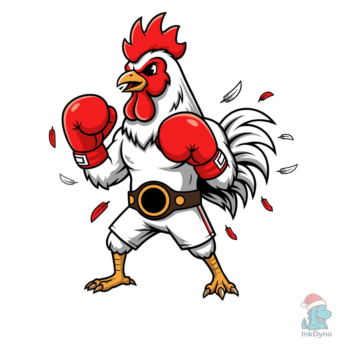 F-CAW-F Funny Boxing Rooster T-shirt