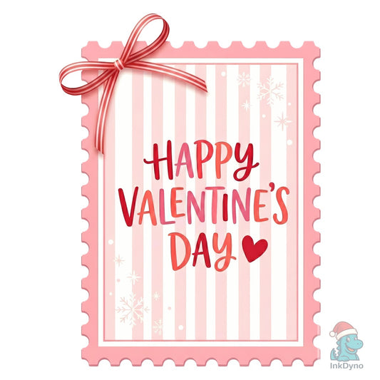 Happy Valentine's Day Stamp Coquette - DTF Transfer