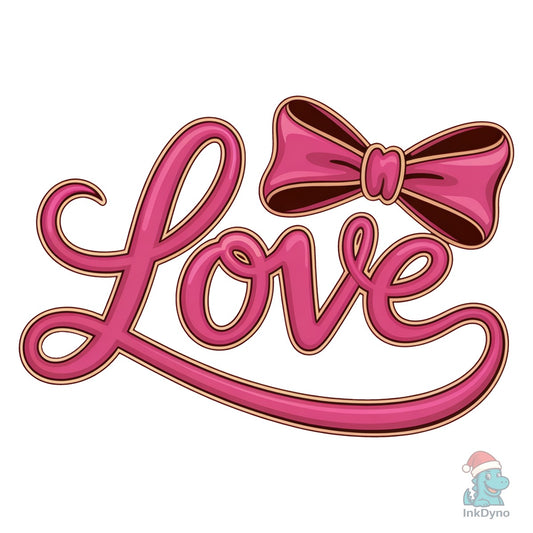 Love Valentine Faux Yarn Coquette - DTF Transfer