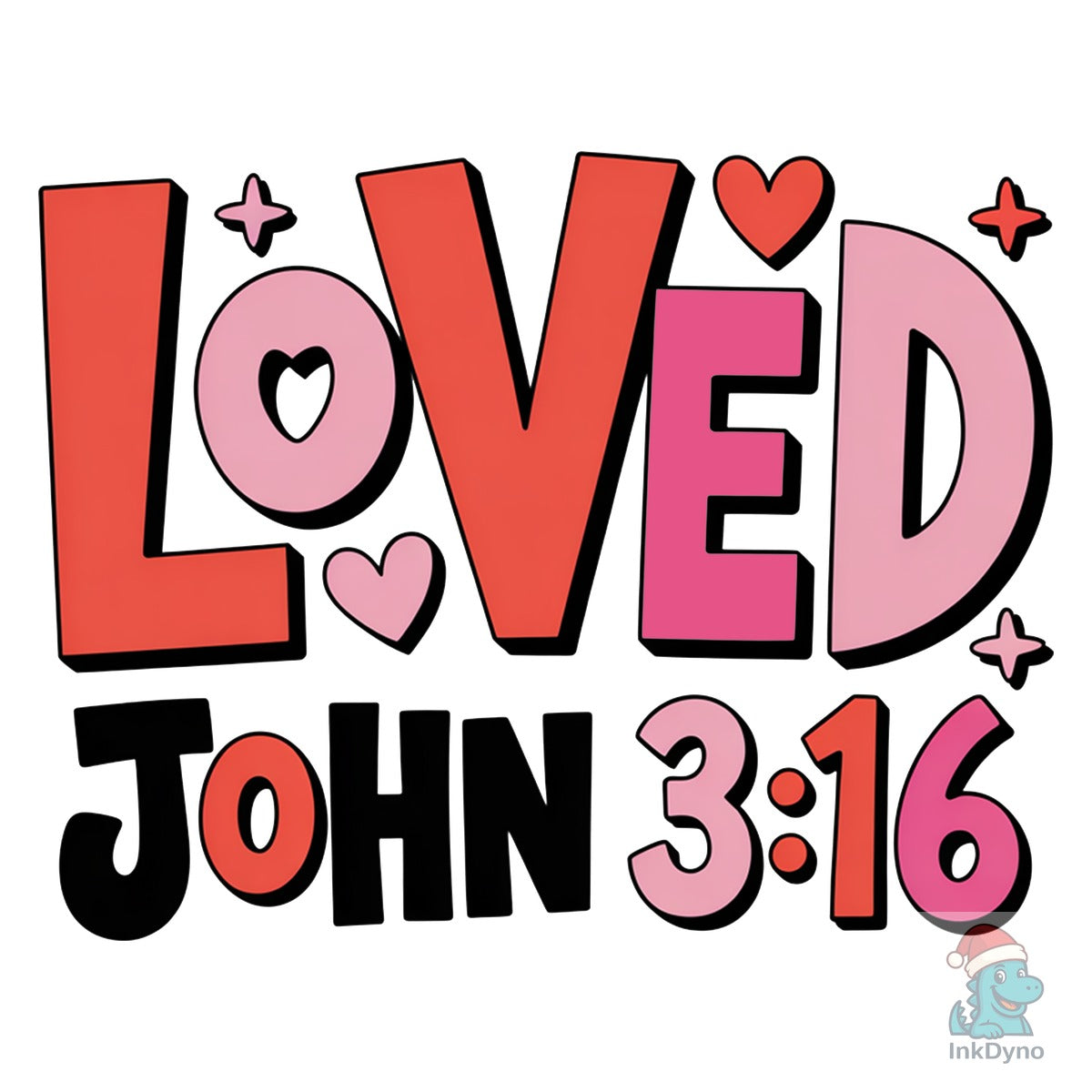 Loved John 3:16 Bible Valentine