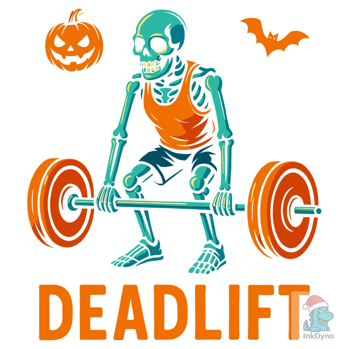 Skeleton Deadlift Halloween Design