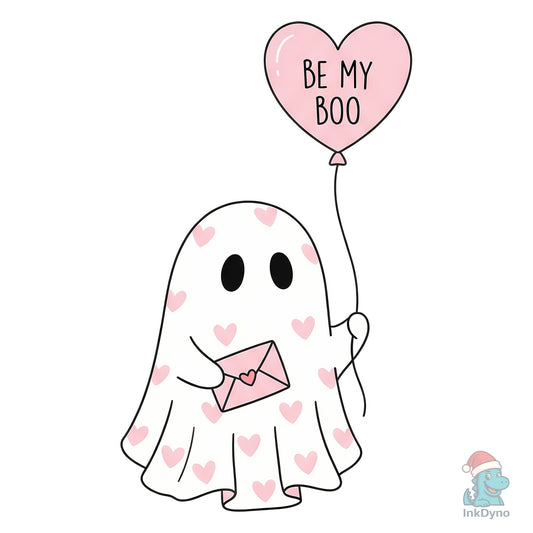 Bee My Boo Cute Ghost Valentine - DTF Transfer