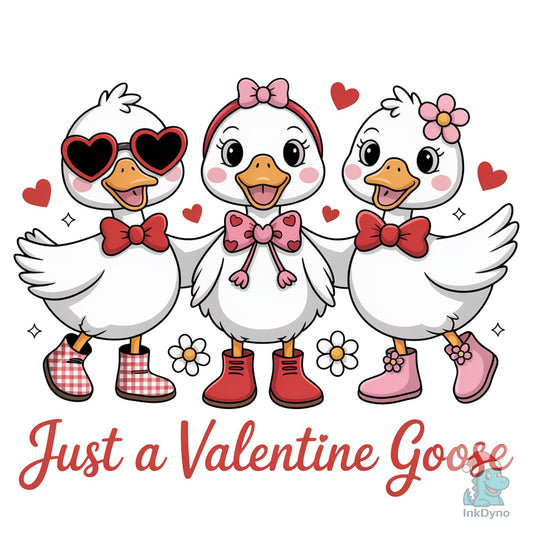 Cute Valentine Goose Love Duck - DTF Transfer