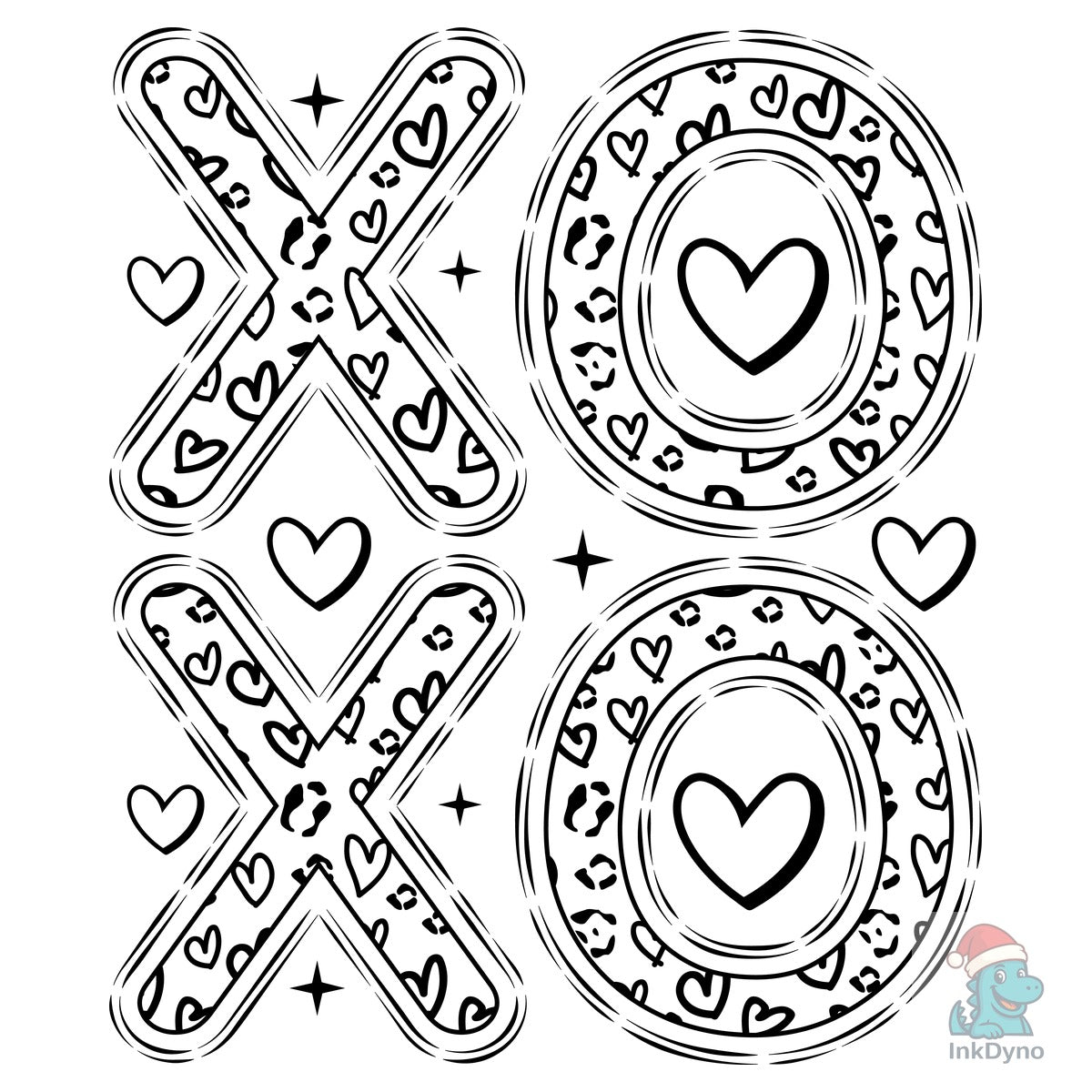 Leopard Heart XOXO Valentine