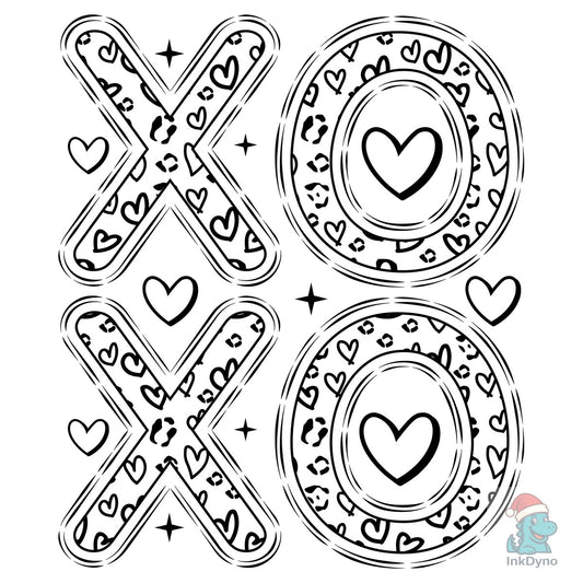 Leopard Heart XOXO Valentine - DTF Transfer