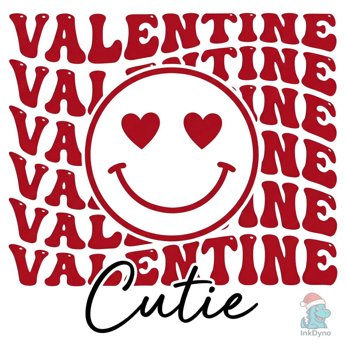 Valentine Cutie Retro Smile Face