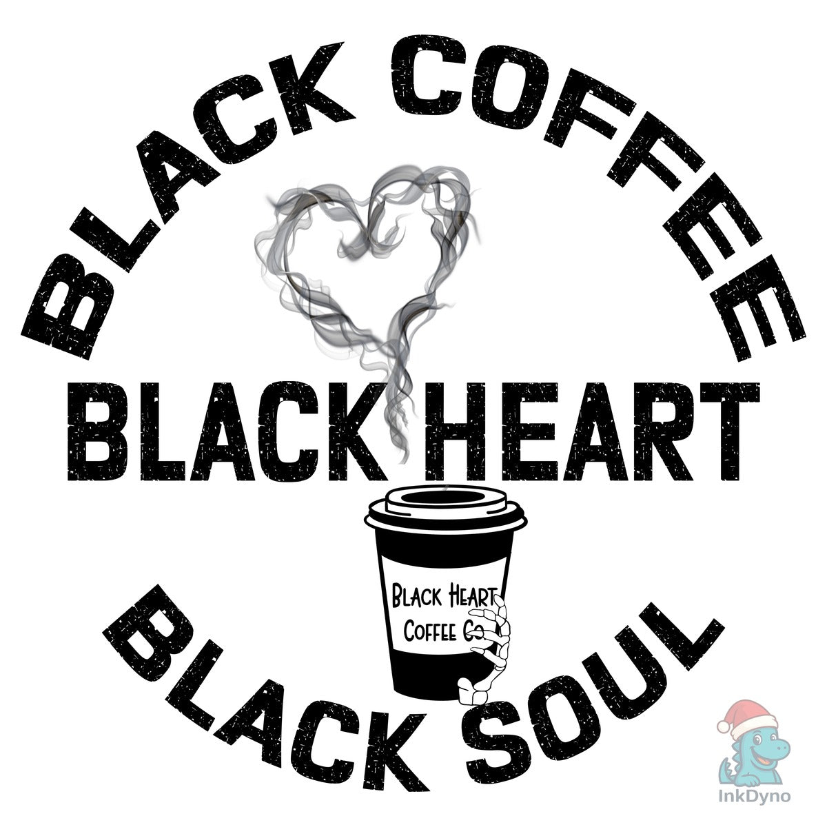 Goth Witchy Black Heart Anti Valentine