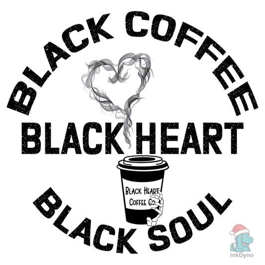 Goth Witchy Black Heart Anti Valentine - DTF Transfer