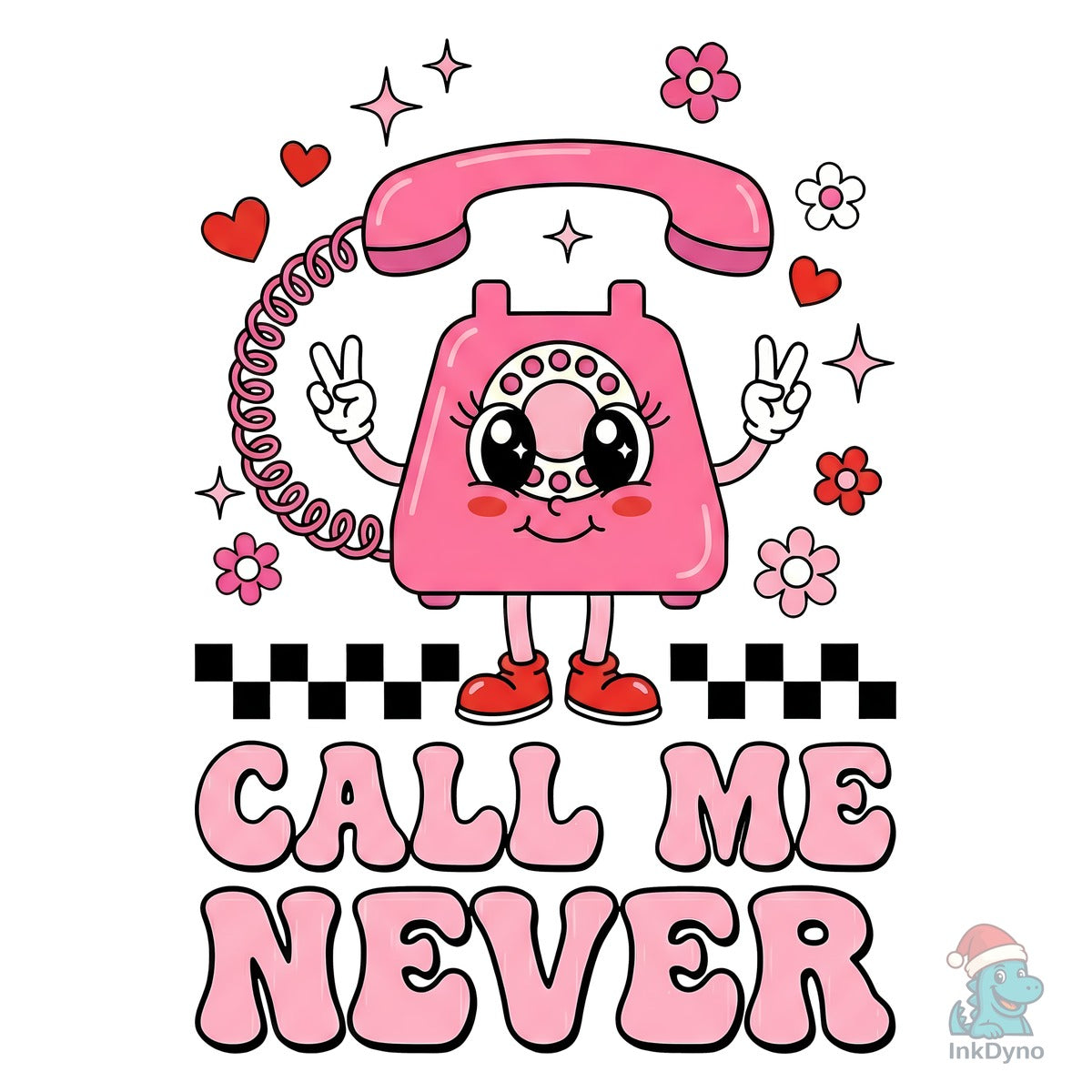Call Me Never Retro Phone Sublimation