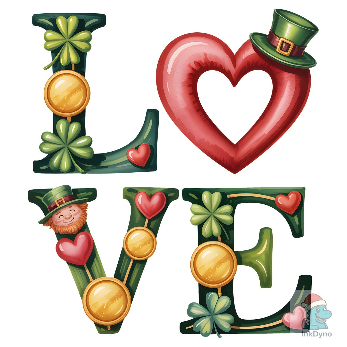 St. Patrick's Day Love Sublimation