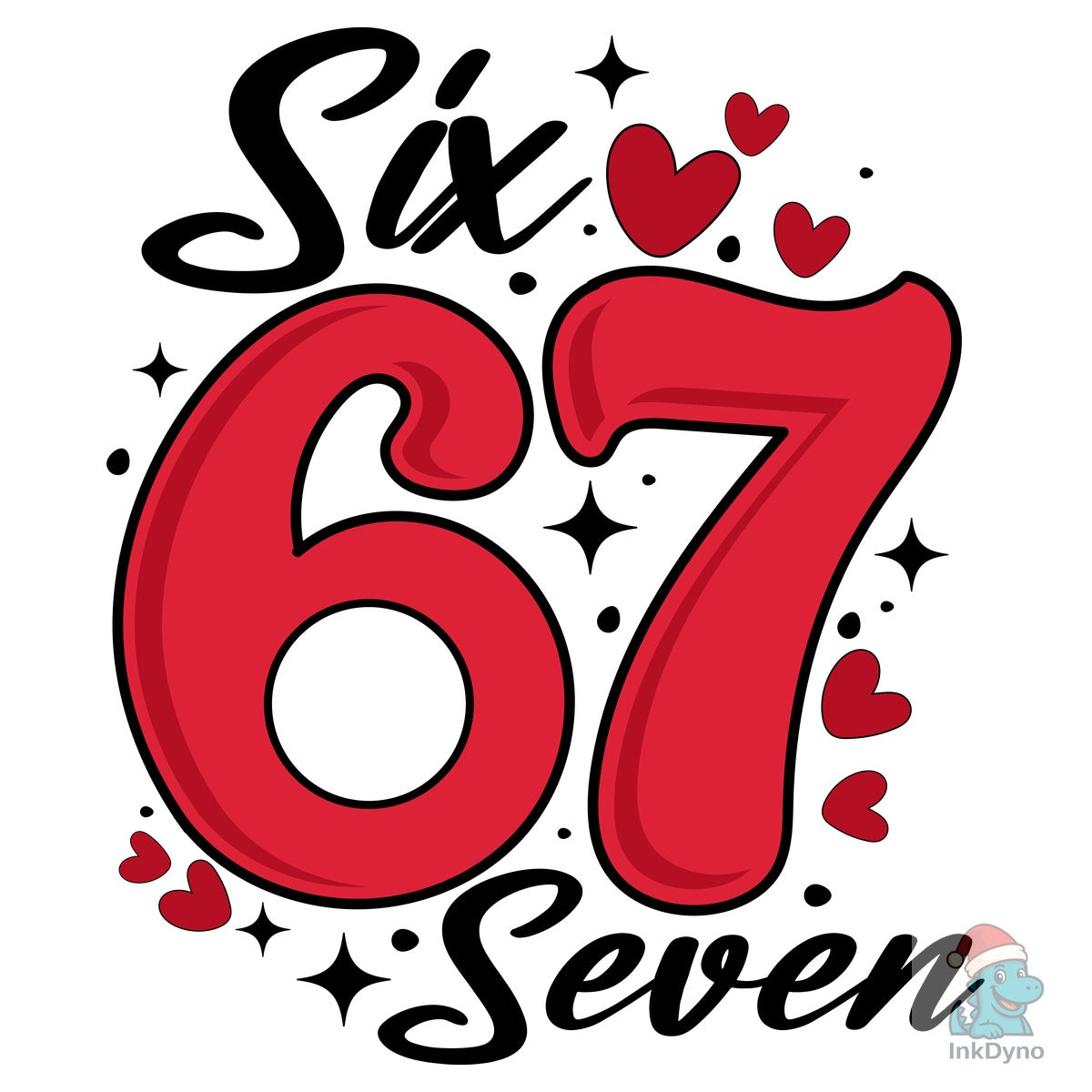 Viral Funny Six Seven Heart Valentine