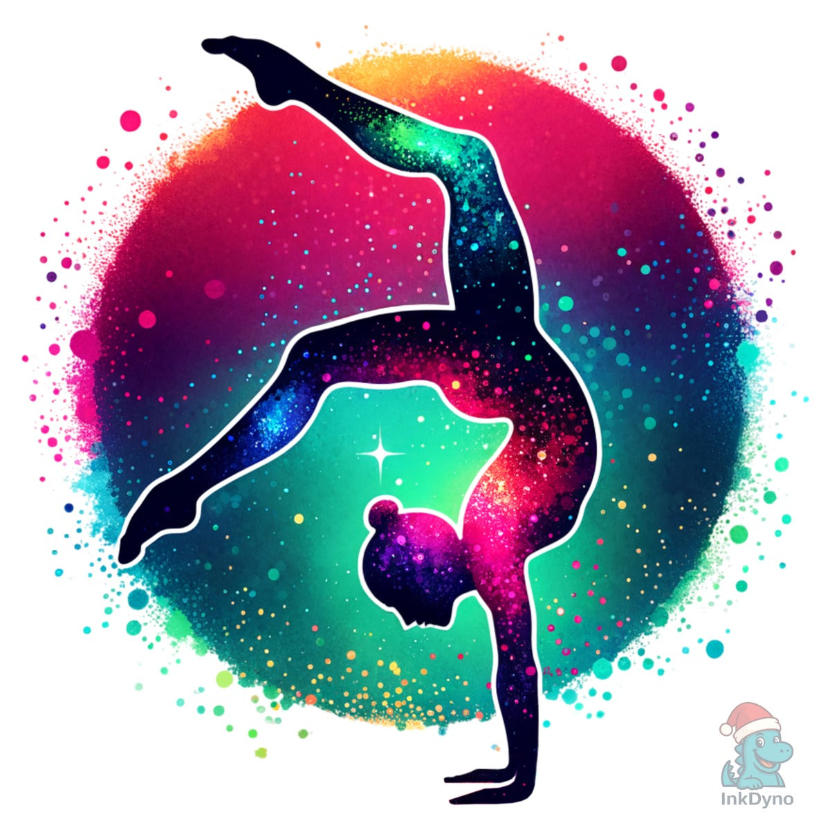 Colorful Glitter Gymnast Sport
