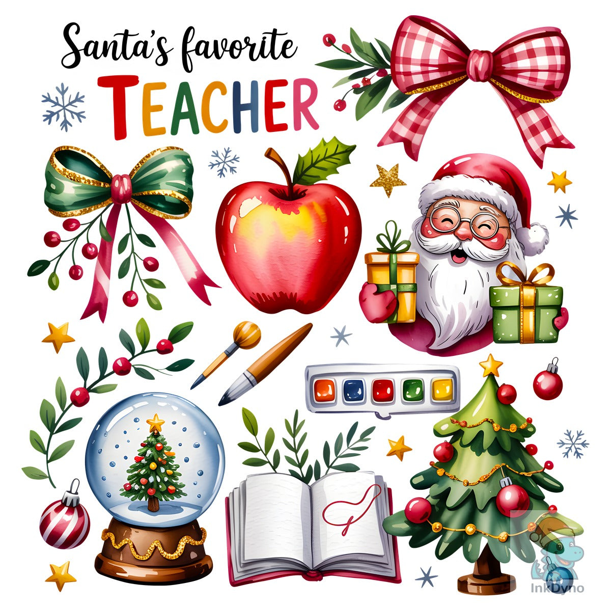Santas Favorite Teacher Christmas